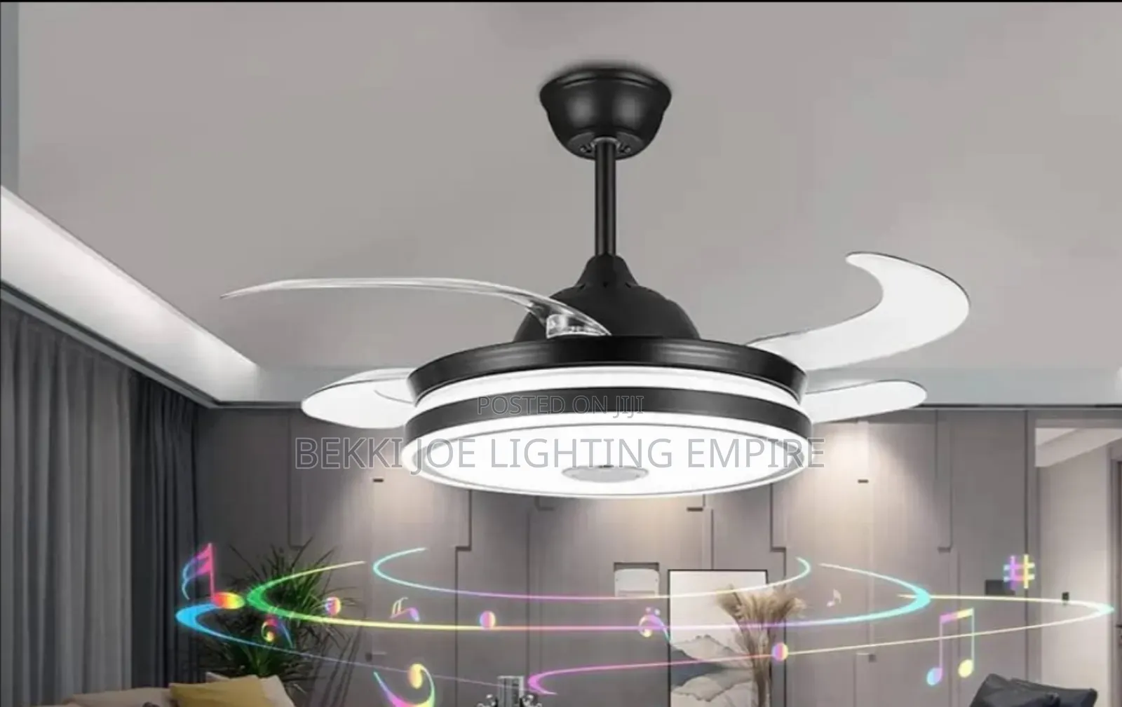 Led Fan Chandelier