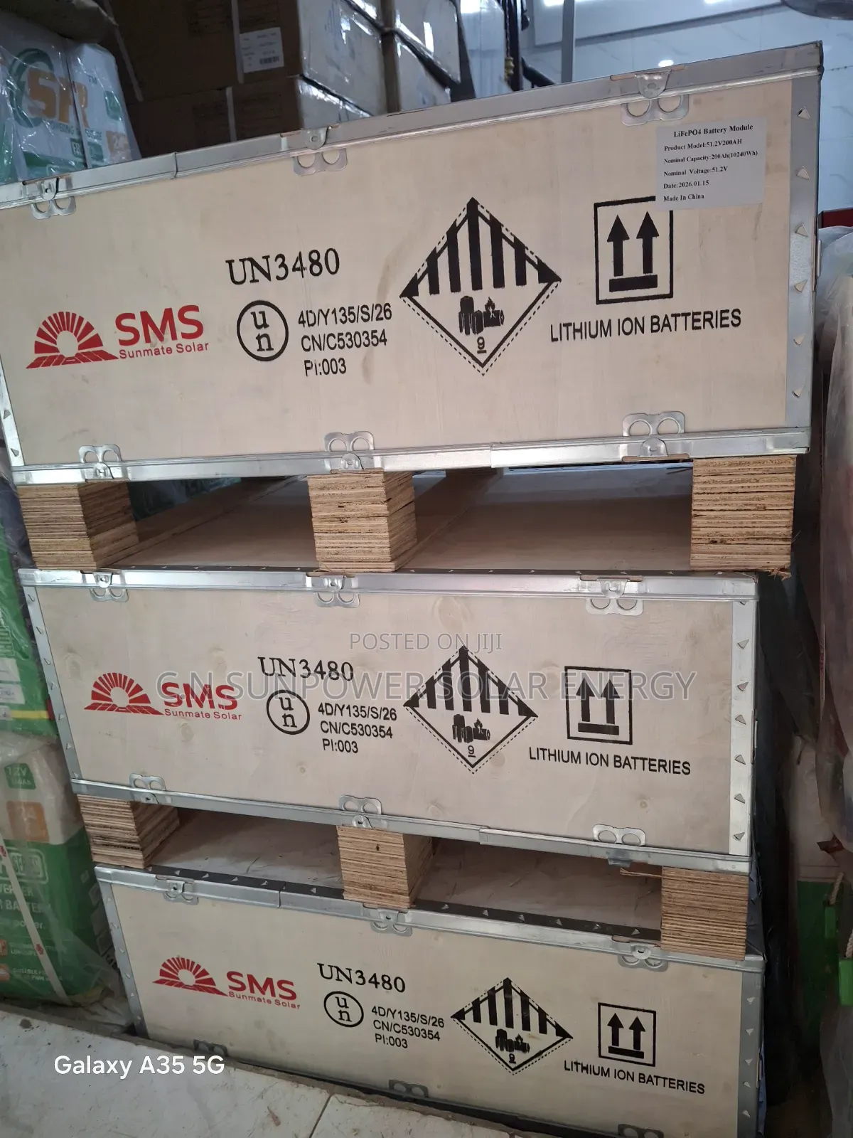 10kwh/48v SMS Lithium-Ion Battery