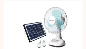 Duravolt 12 Rechargeable Table Fan and Solar Panel