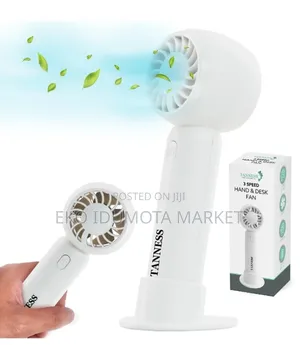 Rechargeable Handheld Fan With Detachable Base