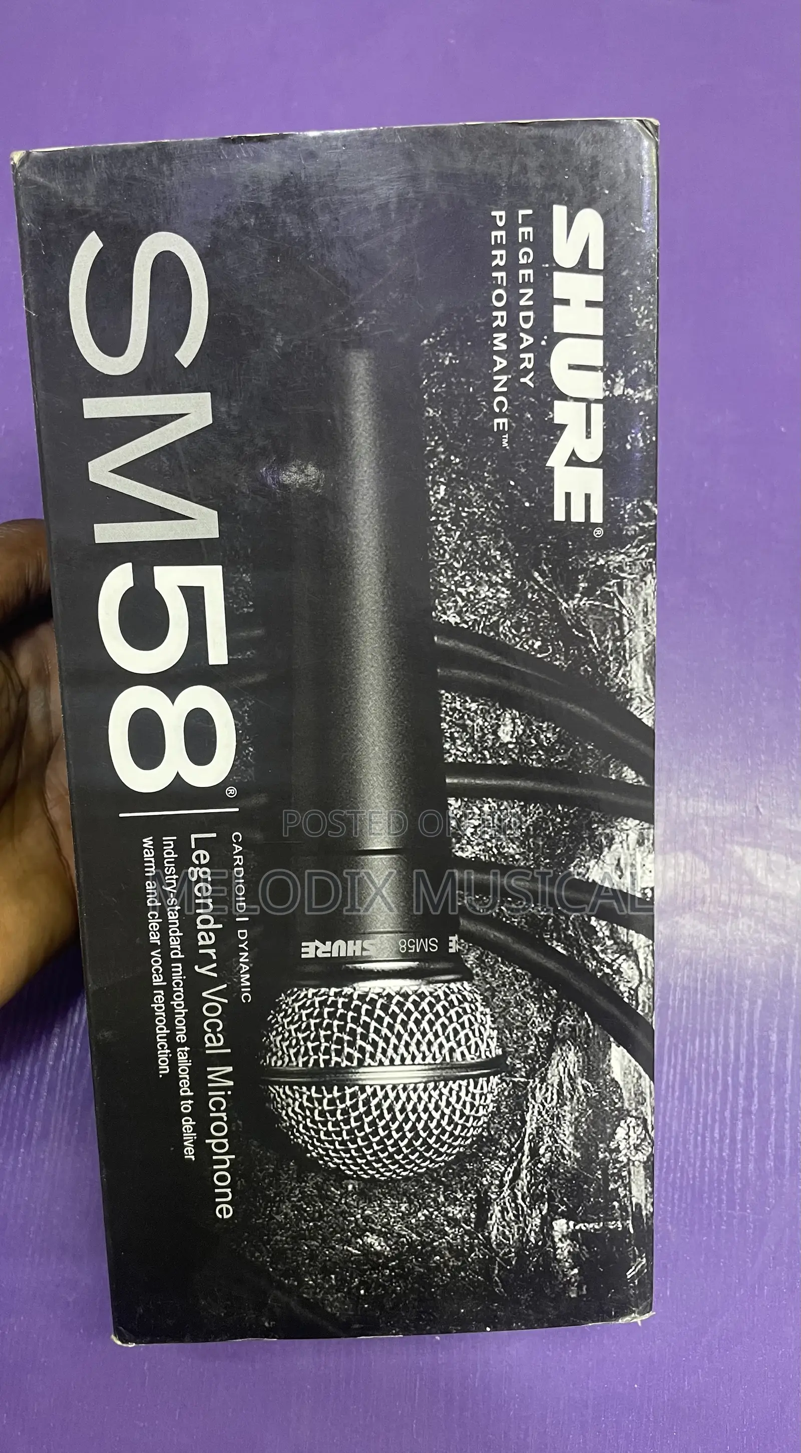 Shure Sm58 Cardioid / Dynamic Vocal Wired Microphone