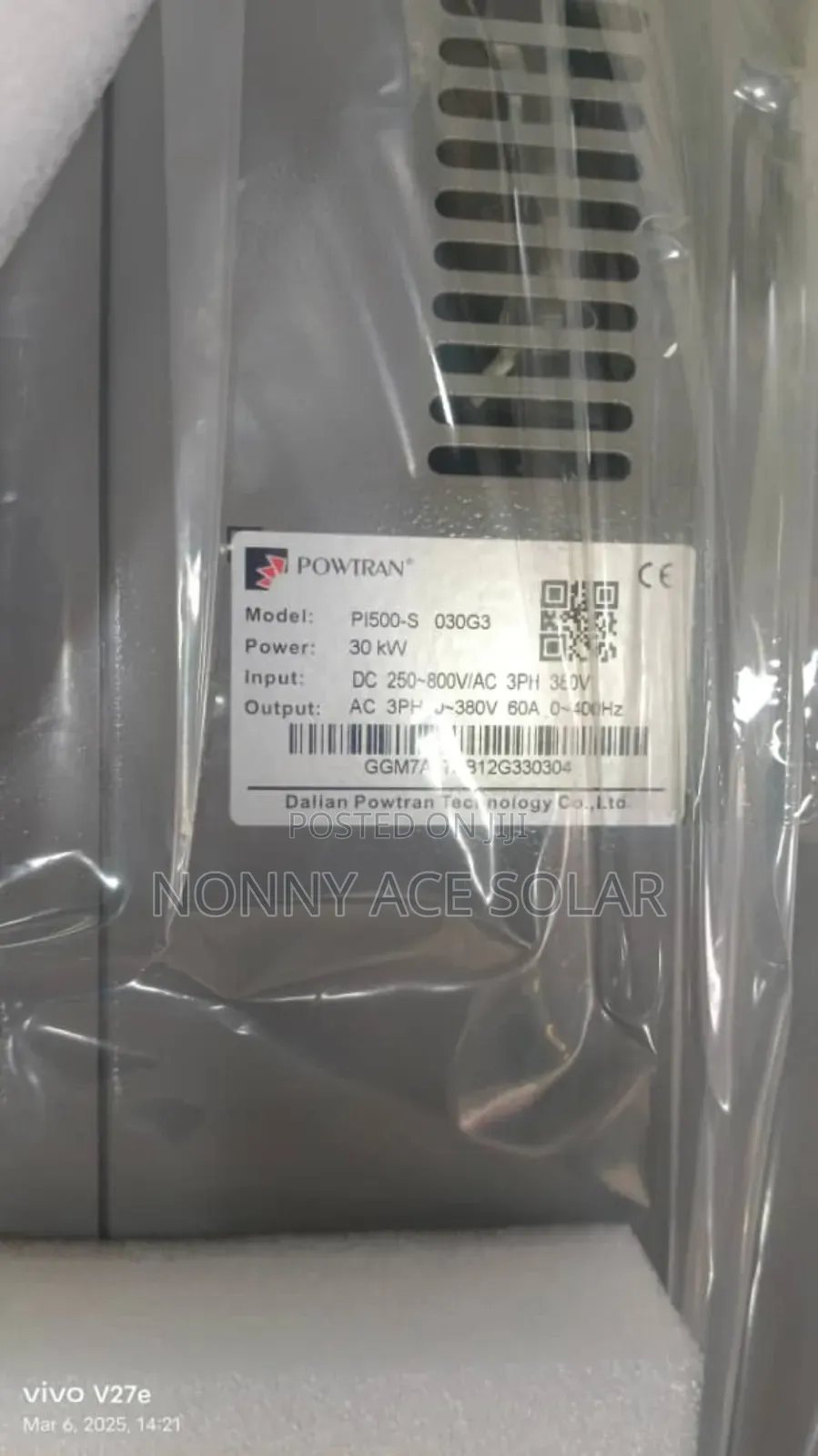 Powtran 30kw Pump Inverter
