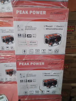Peak Power Pk8800 Manual Start Generator 2.8kva