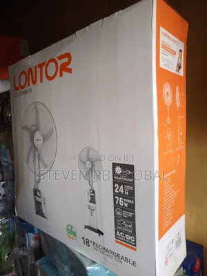 Lontor 18” Rechargeable Water Mist Fan With Remote Usb CTL-Cf046r-18