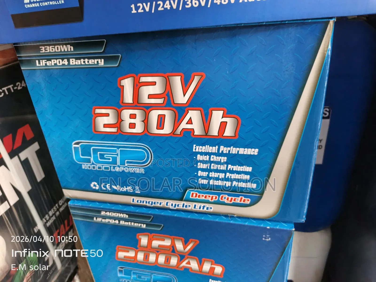 280ahs/12v Lithium Batterie Available Now