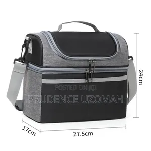 Premium Double-Layer Insulated Lunch Bag – Large Capacity Waterproof