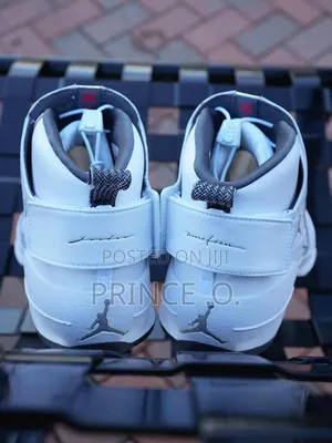 White Air Jordan Retro Sneakers