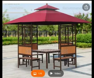Wood and Metal Outdoor Chair