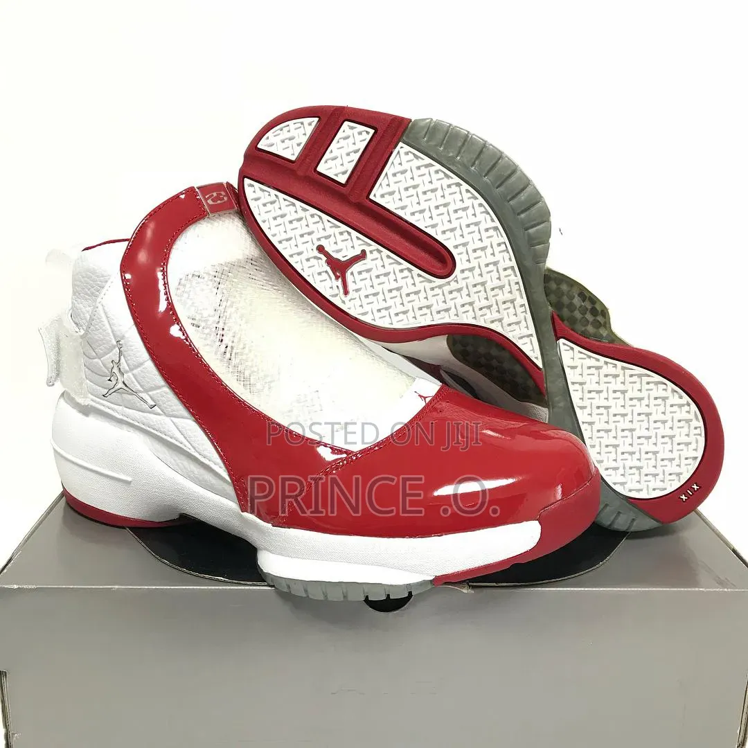 Red Jordan Retro Sneakers