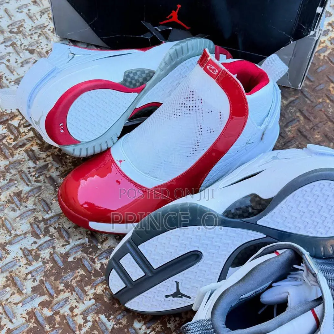 Red Jordan Retro Sneakers