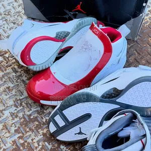 Red Jordan Retro Sneakers
