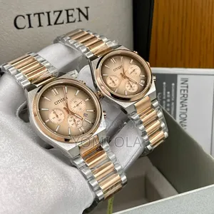 Citizen Chronograph Two-Tone Couple Wristwatch
