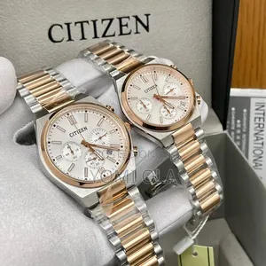 Citizen Chronograph Two-Tone Couple Wristwatch