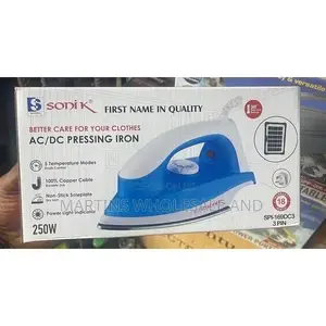 Sonik AC/Dc Pressing Iron (Model Spi-168dc2),