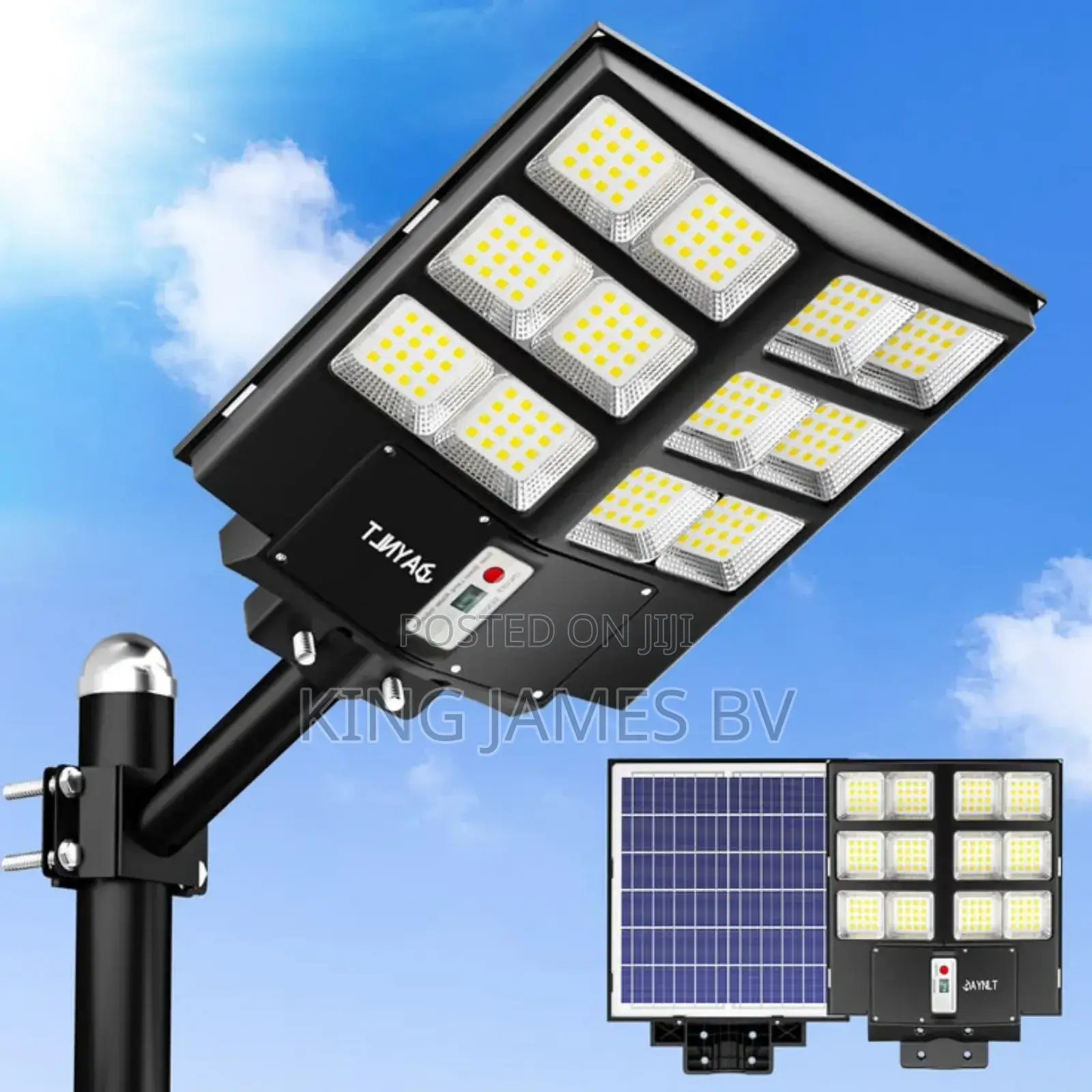 Double Solar Street Light