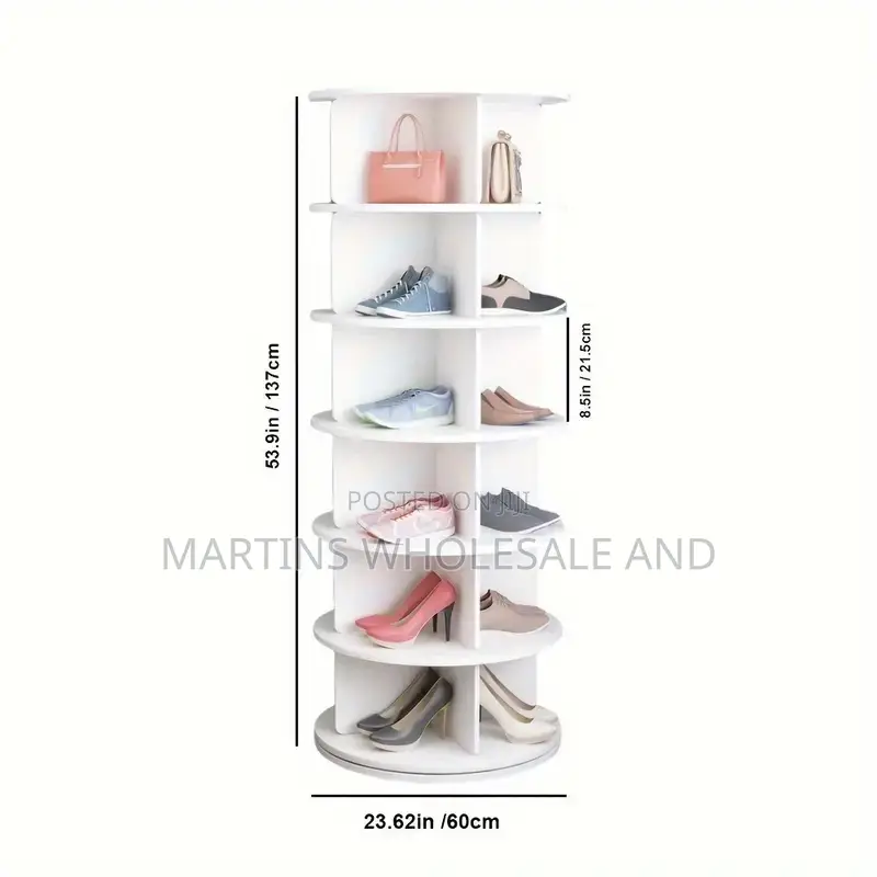 360° Rotating Shoe Rack