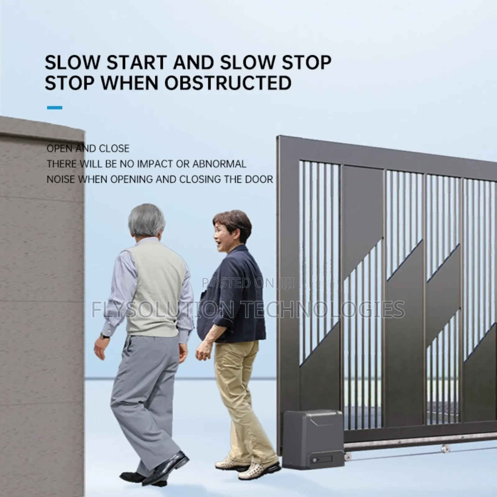 Dc Automatic Sliding Gate Opener With Inbuilt Battery