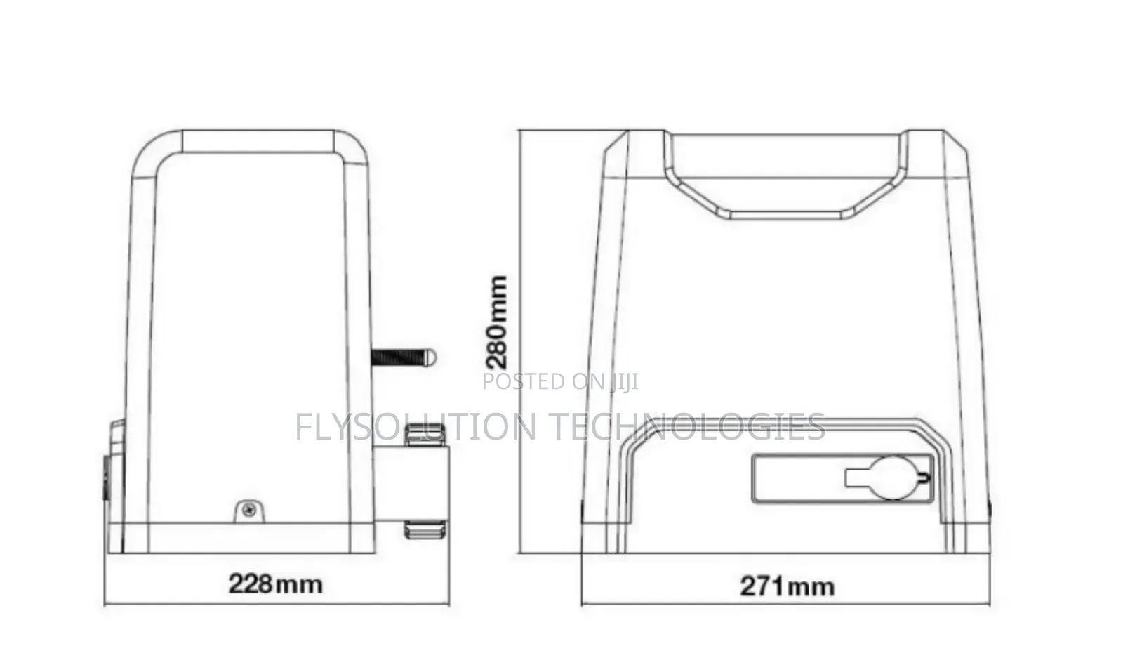 Dc Automatic Sliding Gate Opener With Inbuilt Battery