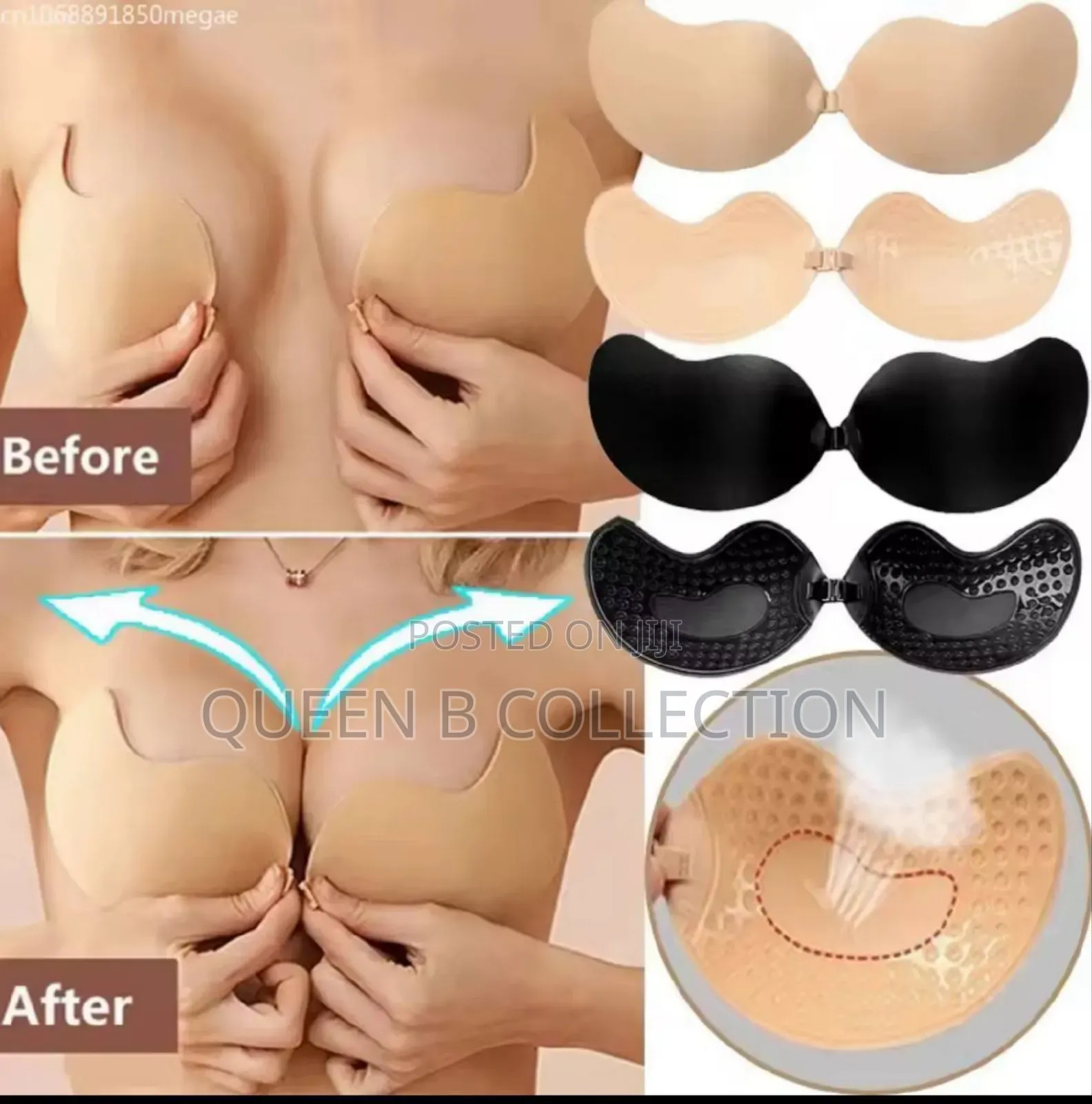Invisible Push Up Bra.