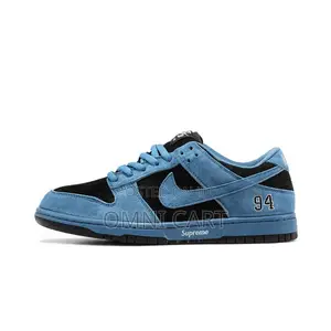 Nike Sb Dunk Low Supreme 94 Ocean Fog Blue/Black Suede Unisex Sneakers