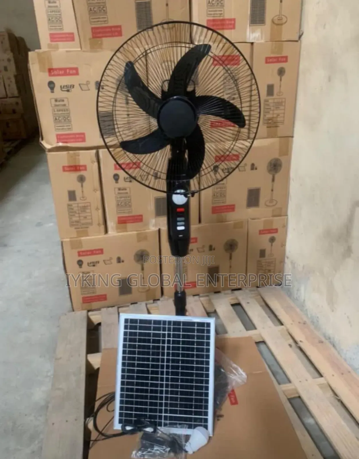 Solar Rechargeable Fan