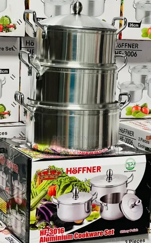 3pc Hoffner Aluminum Pot Set Size 26,28 30cm(3016