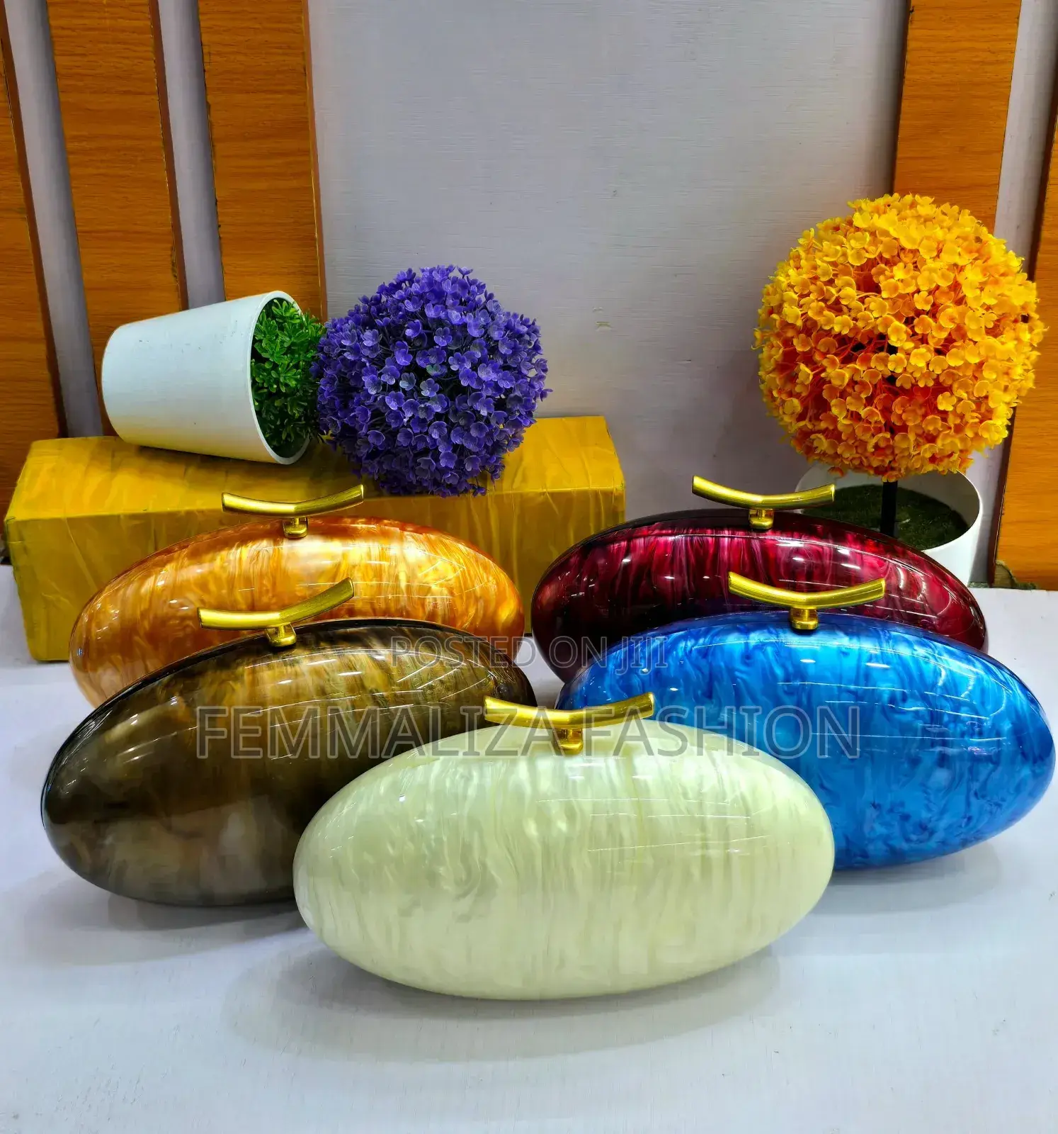 Elegant Marble Design Clutch Purses