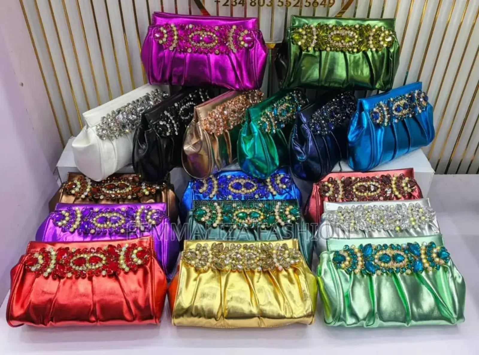 Satin Clutch Purses