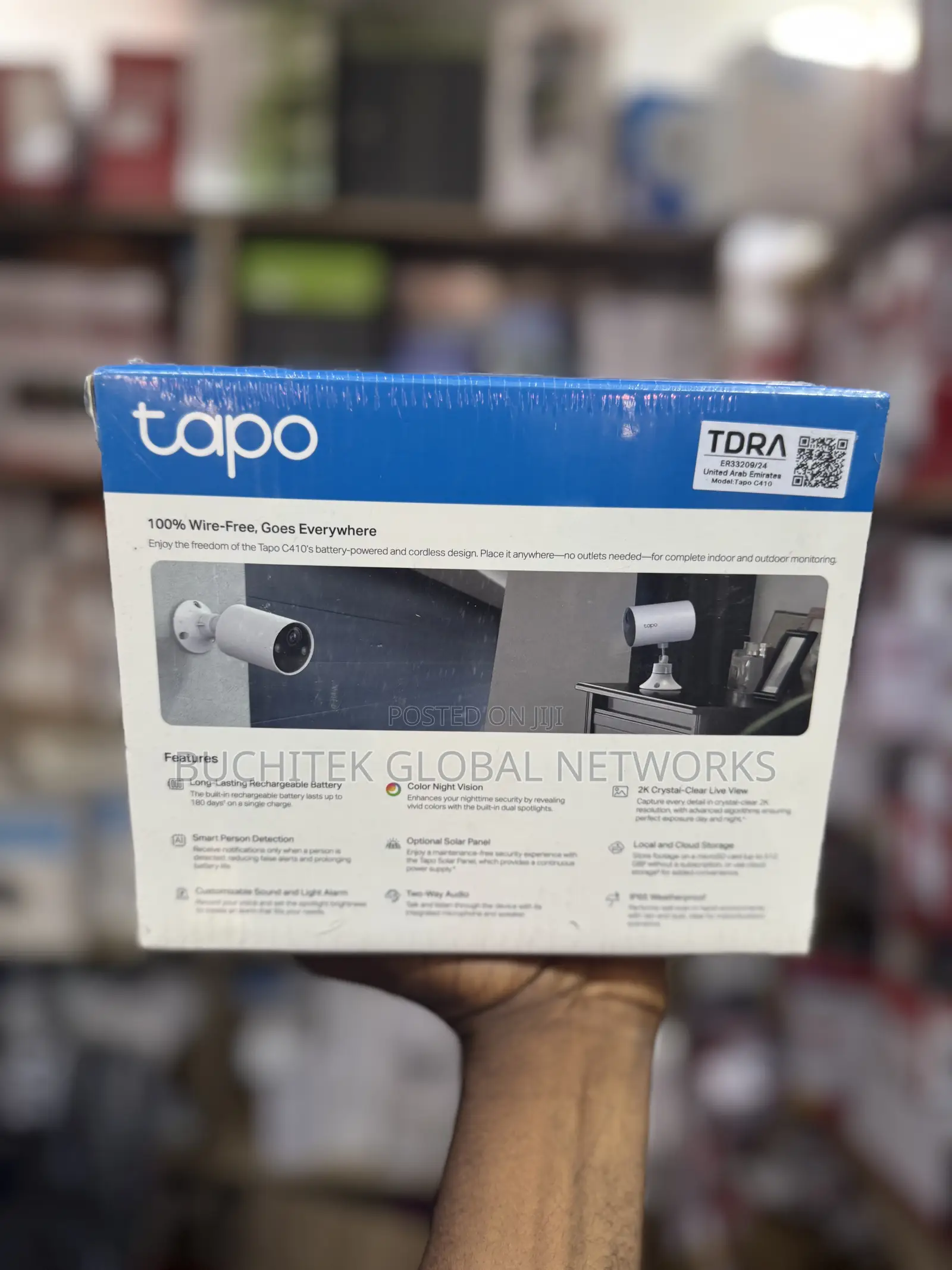 Tp-Link Tapo C410 Smart Wire Free Indoor/Outdoor Security Camera.