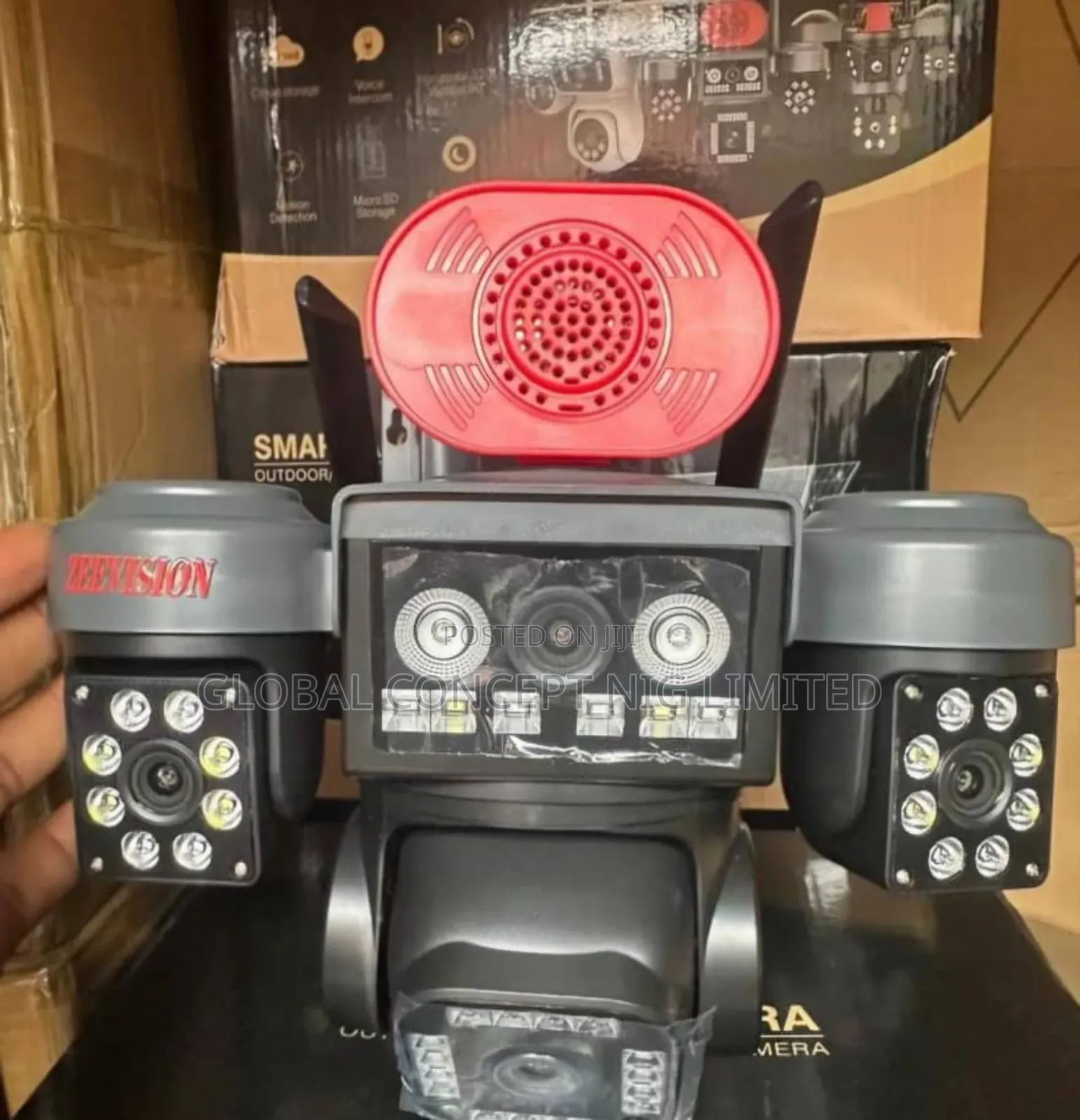 Triple Lens Solar Powered Camera