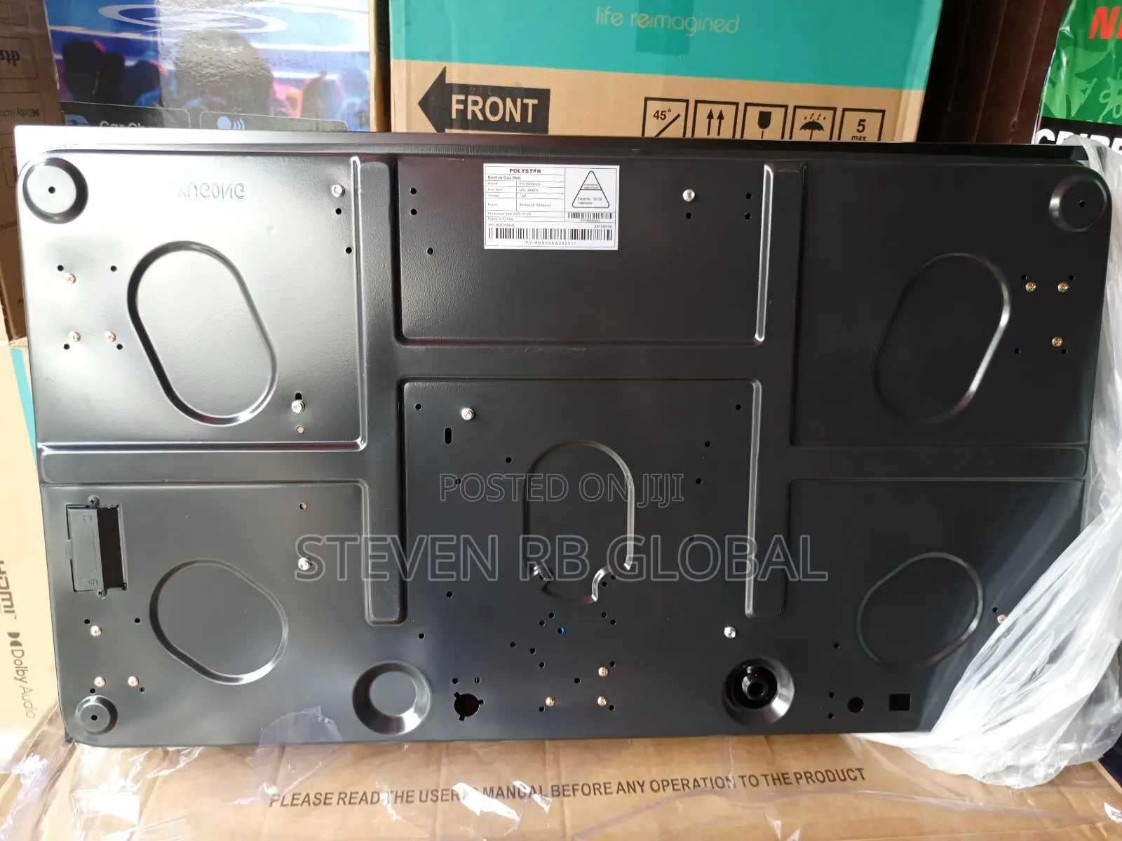Polystar 5 Burner Built-in Gas Hob | Pv-Hbg58ag