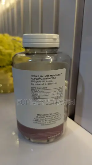 Myvitamins Coconut + Collagen With Vitamin C (180 Capsules)