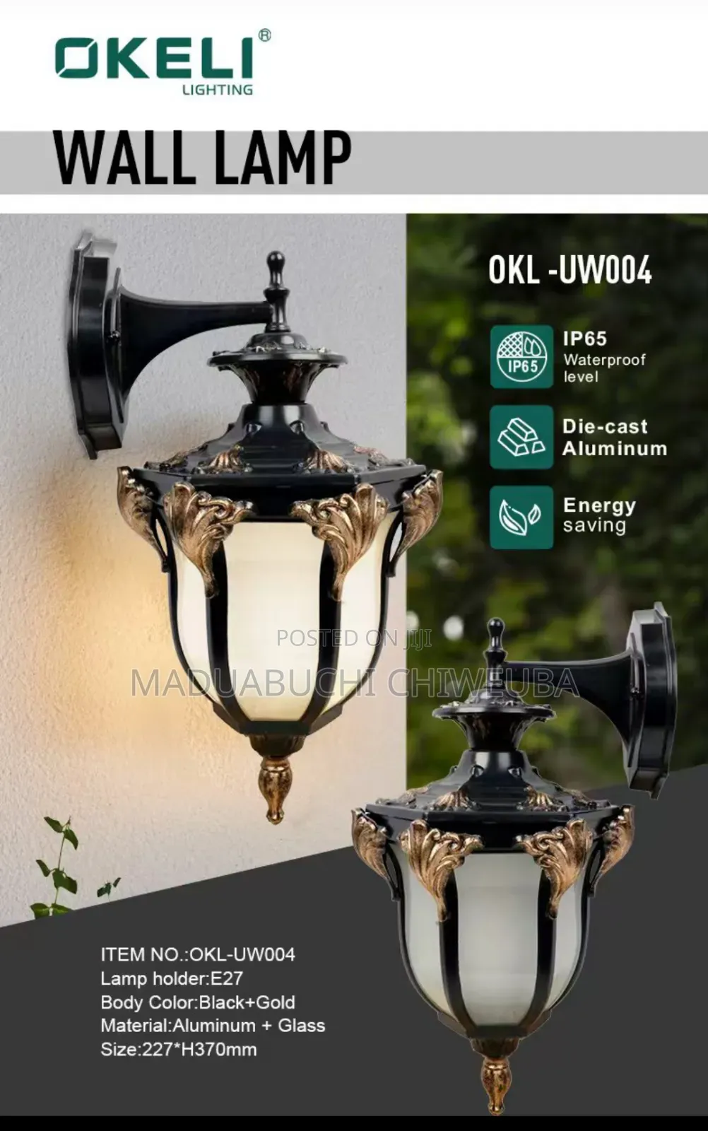 Gate Lamp With Bulb