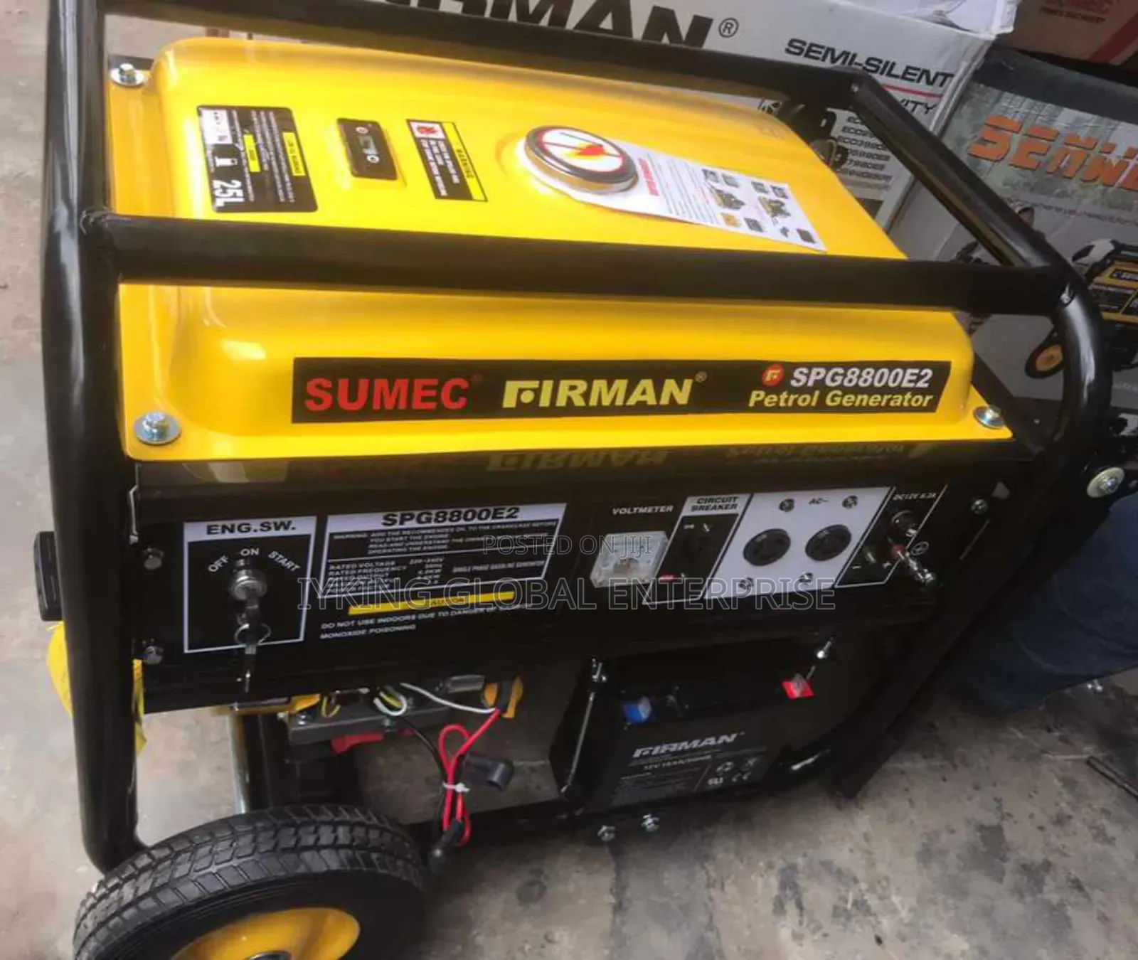 Firman Spg8800e2 100%Copper Key Start Generator