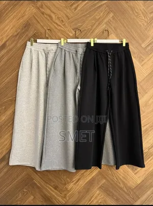 Men’S Plain Casual – Comfortable Elastic Waist (Black Grey)