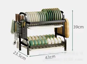2 - Tier Dish Draining Rack
