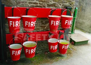 Red Fire Buckets In Nigeria