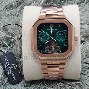 Pk Patek Philippe Chain Rubber and Leather Straps Automatic System