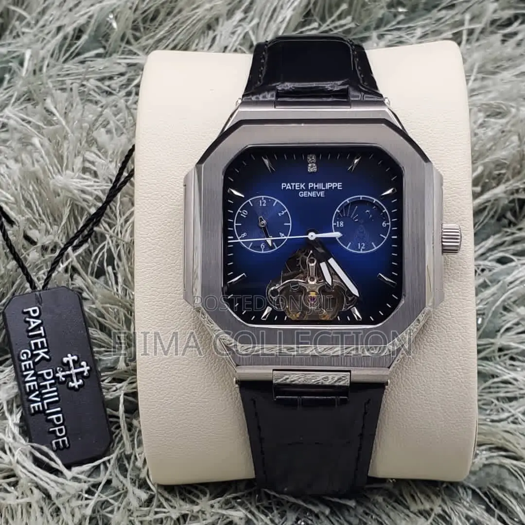 Pk Patek Philippe Chain Rubber and Leather Straps Automatic System