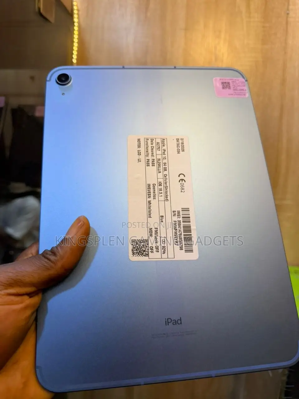 Apple iPad (2022) 64 GB Blue