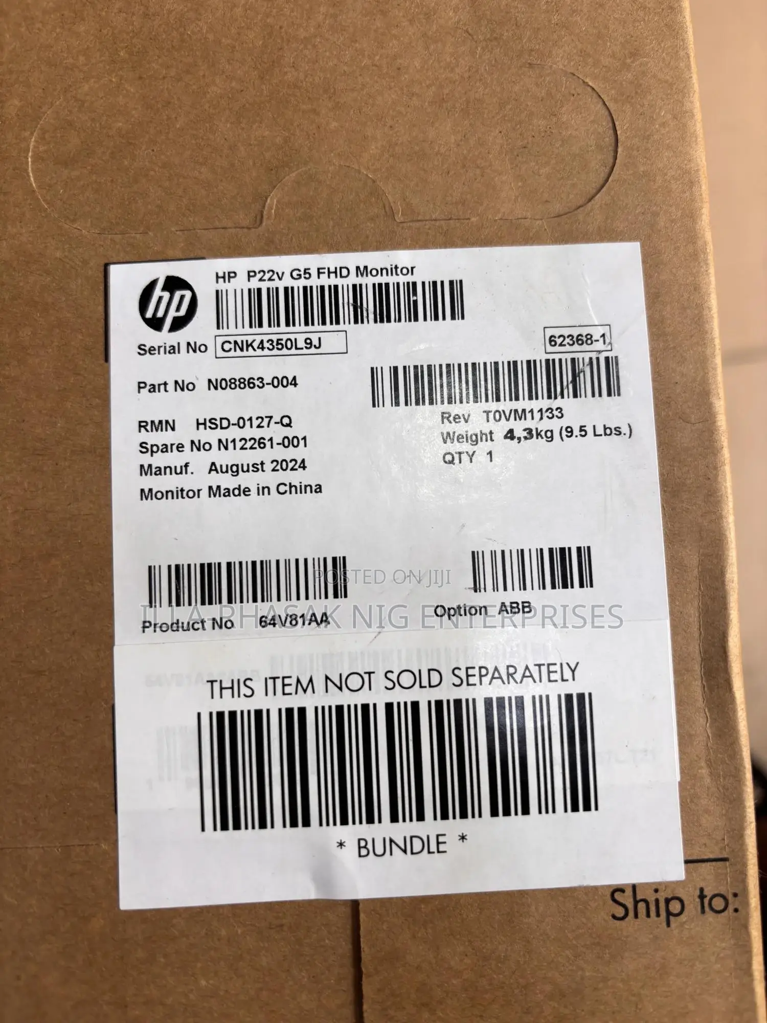Hp P 22v Monitor G5