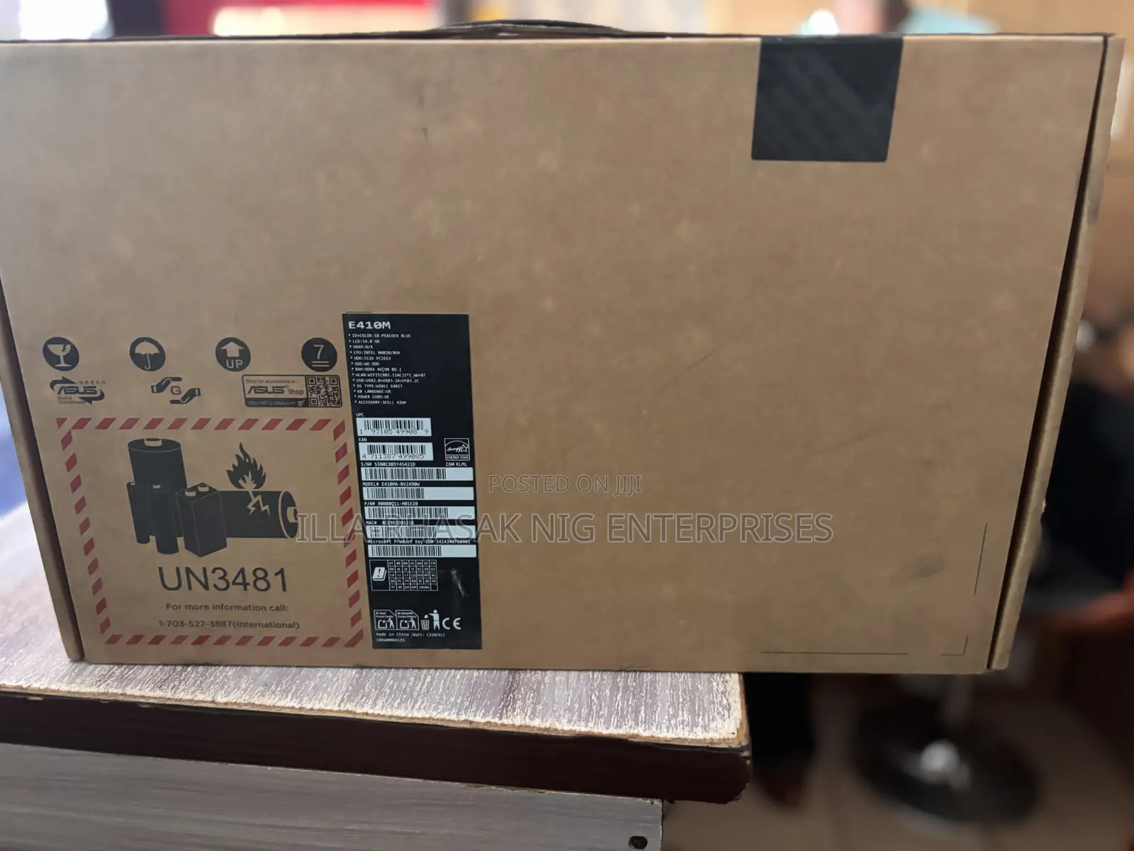 New Laptop Asus 4GB Intel Pentium SSD 512GB