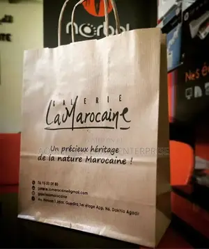 Quality Brown A5 Small Landscape Paper Bag 110gsm Printed
