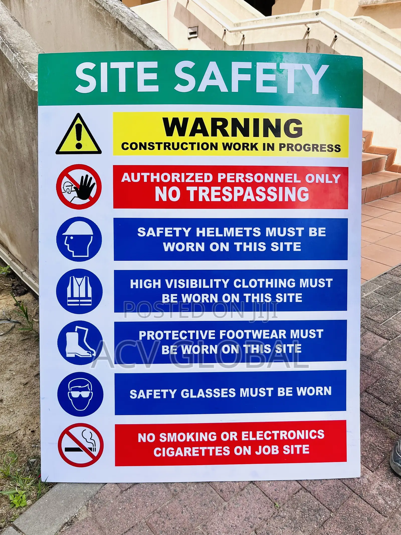 Site Safety Signage 4x3ft