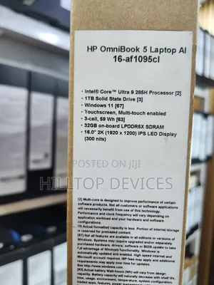 New Laptop HP OmniBook 5 16" 32GB Intel Core Ultra 9 SSD 1T
