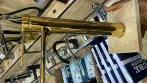 This Gold-Finished Tall Basin Mixer Tap