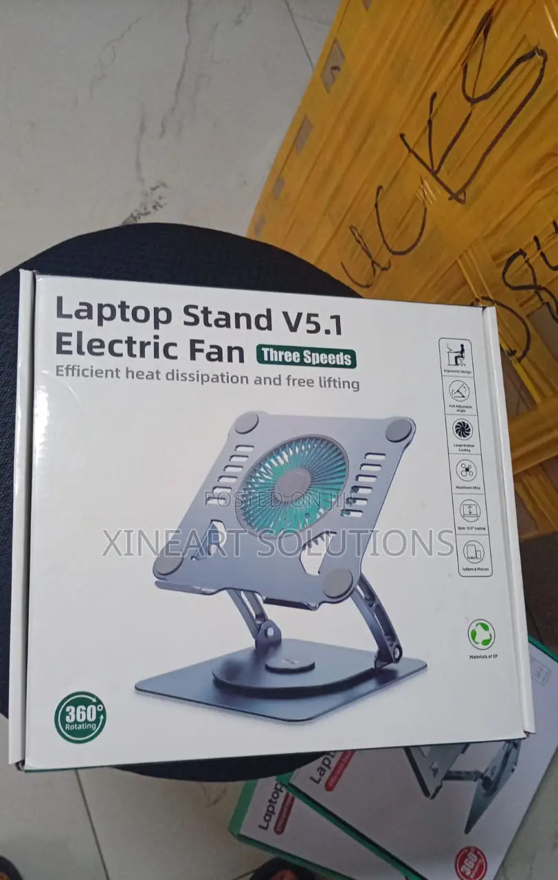 Laptop Stand V5.1 Electric Fan