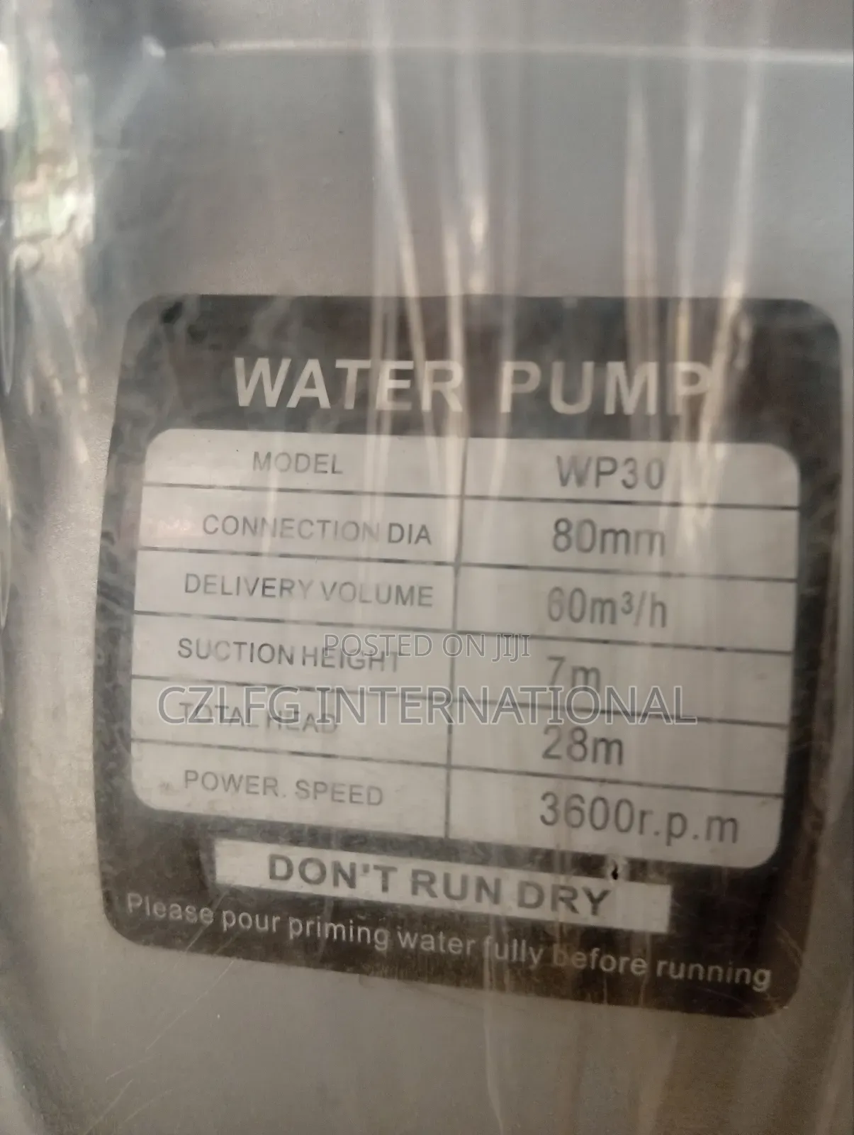 Petrol Powered Water Pump (Generator Type)