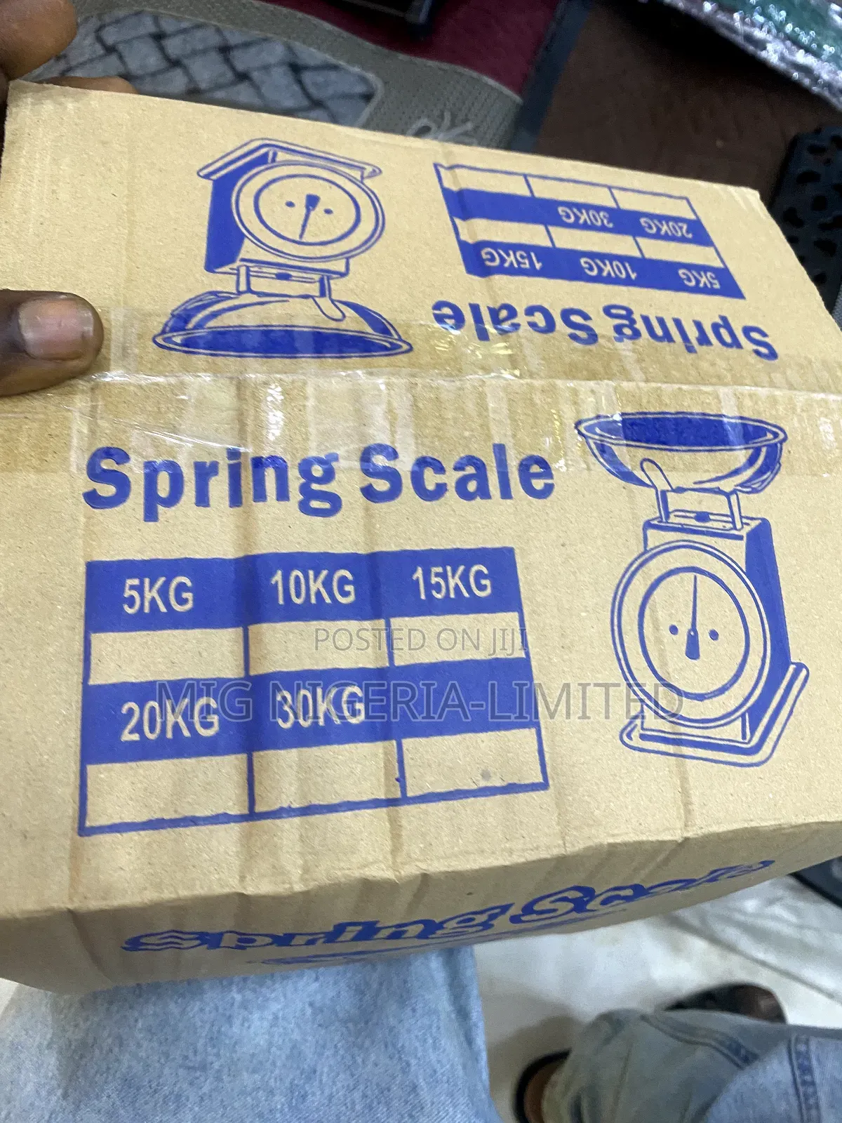 Spring Kitchen Scale Blue 20kg