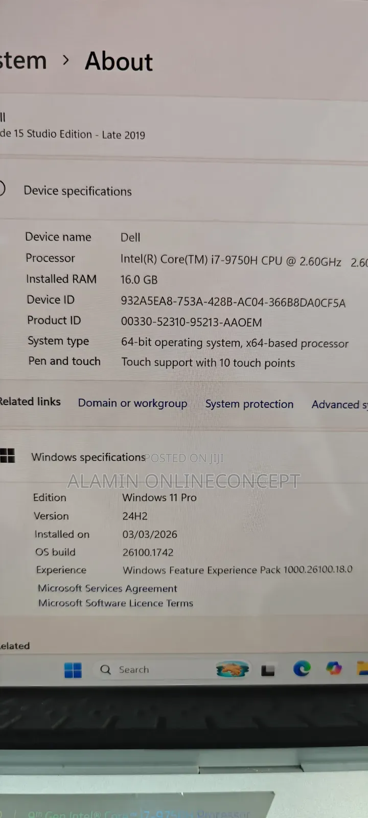 Laptop Razer Blade 16GB Intel Core i7 SSD 512GB